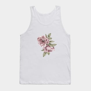 Two Dusty Pink Roses Tank Top